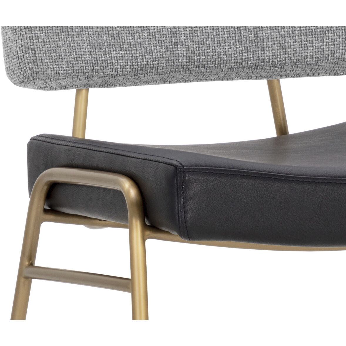 Brinley 36.75 inch Gold / Nightfall Black / Chacha Grey Counter Stool